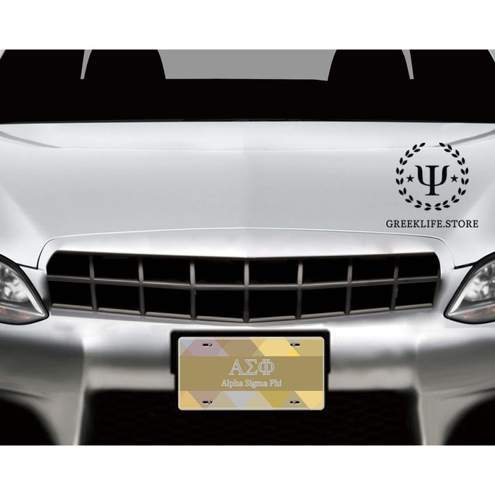 Alpha Sigma Phi Decorative License Plate - greeklife.store