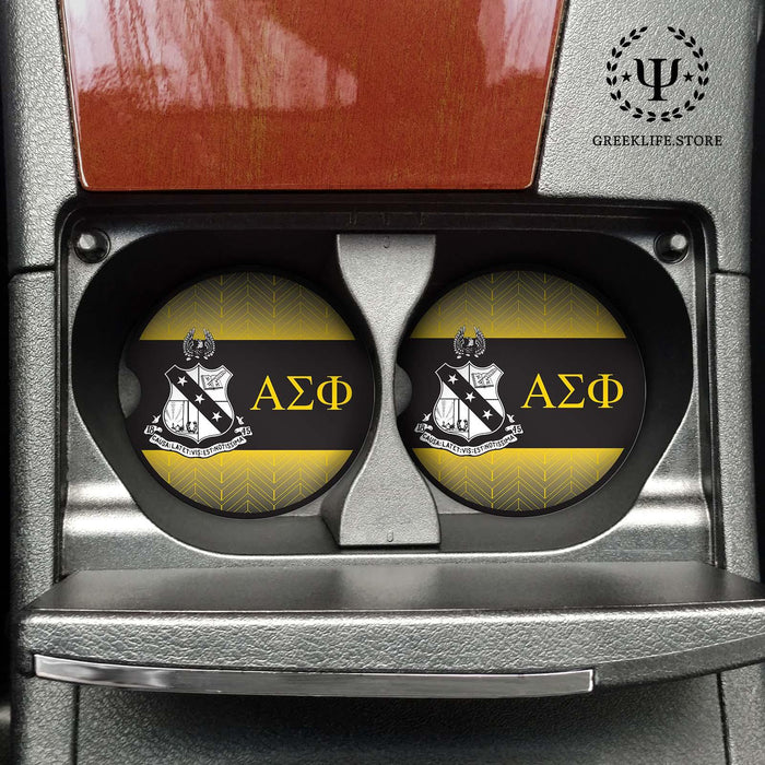 Alpha Sigma Phi Car Cup Holder Coaster (Set of 2) - greeklife.store