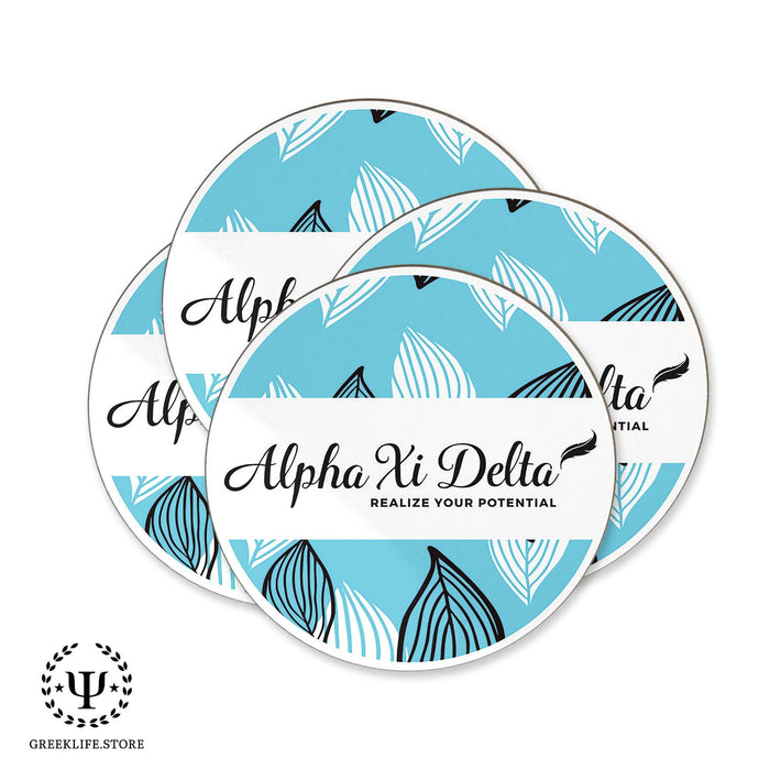 Alpha Xi Delta Beverage coaster round (Set of 4) - greeklife.store