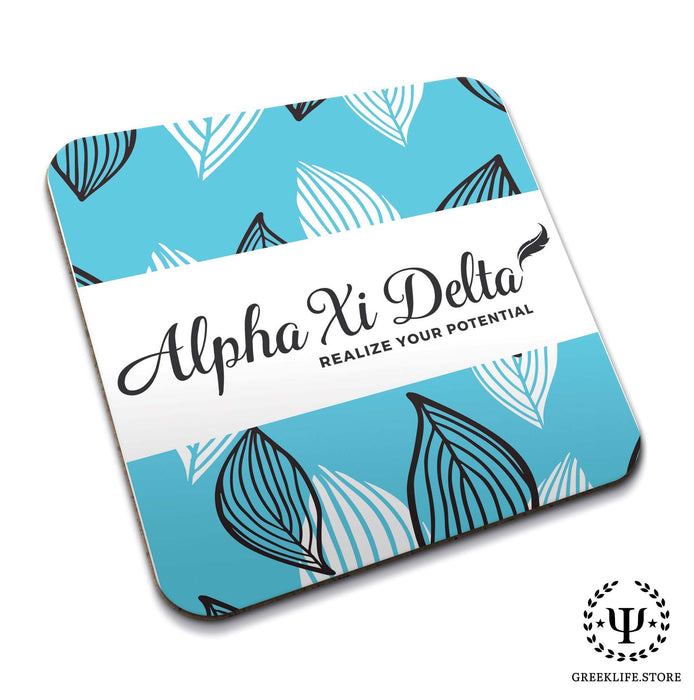 Alpha Xi Delta Beverage Coasters Square (Set of 4) - greeklife.store