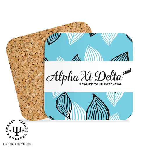Alpha Xi Delta Beverage Coasters Square (Set of 4) - greeklife.store