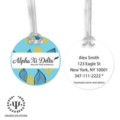 Alpha Xi Delta Absorbent Ceramic Coasters with Holder (Set of 8)