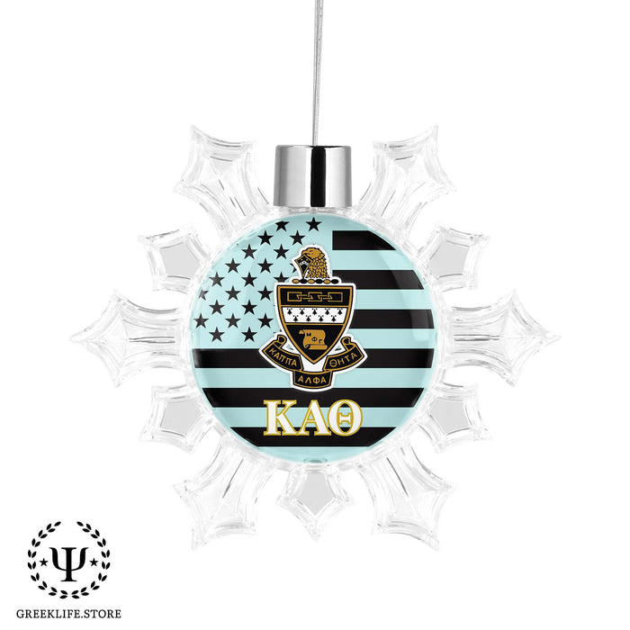 Kappa Alpha Theta Christmas Ornament - Snowflake - greeklife.store