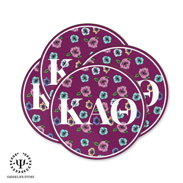 Kappa Alpha Theta Beverage coaster round (Set of 4) - greeklife.store