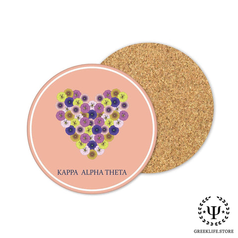 Kappa Alpha Theta Beverage Coasters Round (Set of 4)