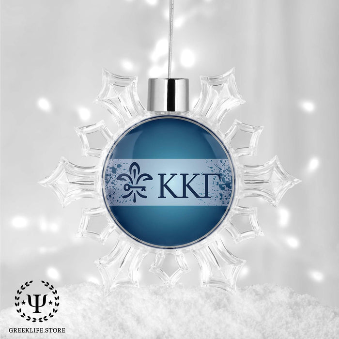Kappa Kappa Gamma Christmas Ornament - Snowflake - greeklife.store