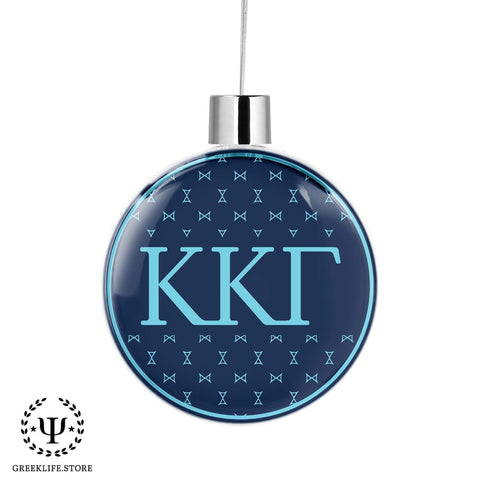 Kappa Kappa Gamma Christmas Ornament Flat Round