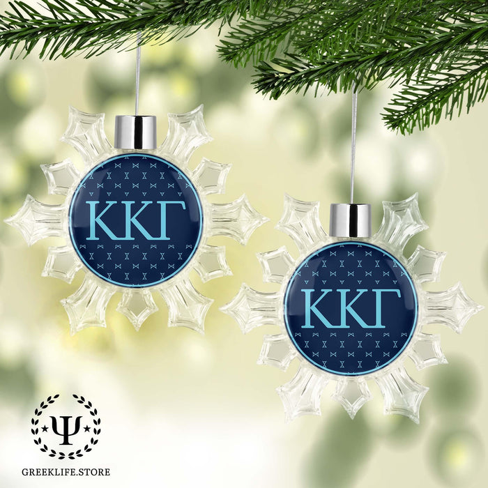 Kappa Kappa Gamma Christmas Ornament - Snowflake - greeklife.store