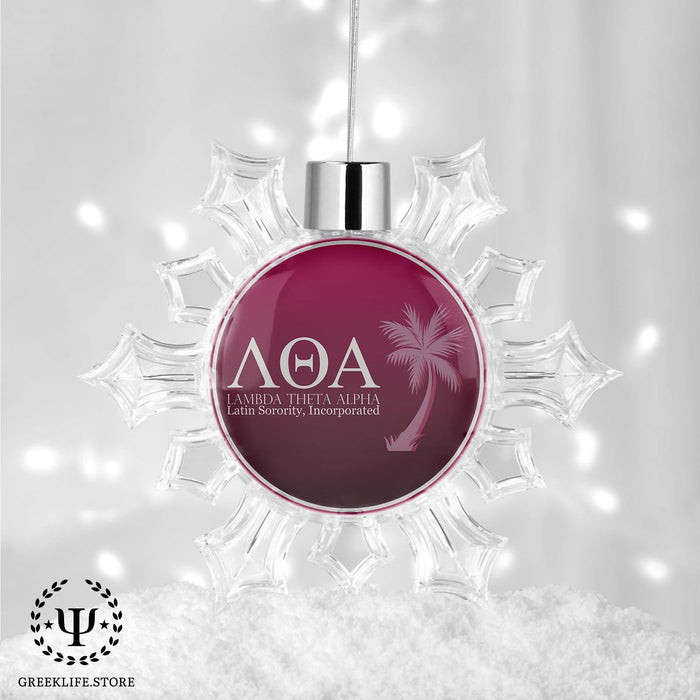 Lambda Theta Alpha Christmas Ornament - Snowflake - greeklife.store