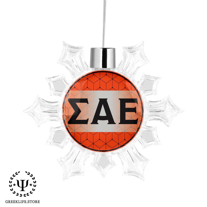 Sigma Alpha Epsilon Christmas Ornament - Snowflake - greeklife.store