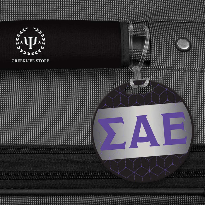 Sigma Alpha Epsilon Luggage Bag Tag (round) - greeklife.store