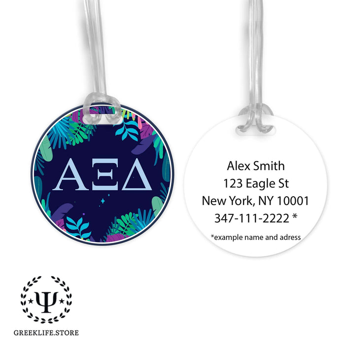 Alpha Xi Delta Luggage Bag Tag (round) - greeklife.store
