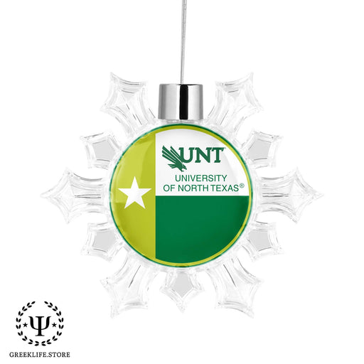 University of North Texas Christmas Ornament - Snowflake - greeklife.store