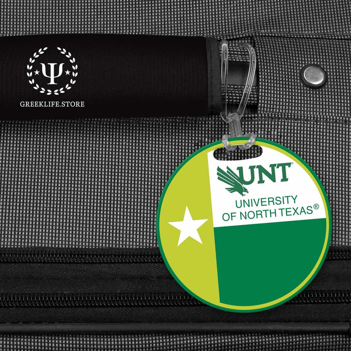 University of North Texas Luggage Bag Tag (round) - greeklife.store