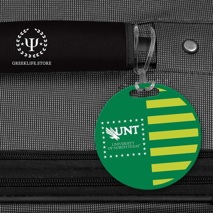 University of North Texas Luggage Bag Tag (round) - greeklife.store