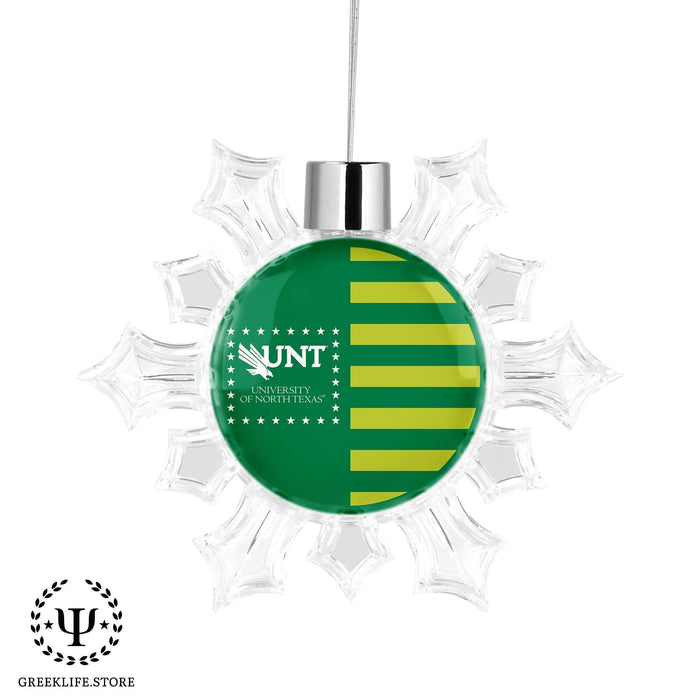 University of North Texas Christmas Ornament - Snowflake - greeklife.store