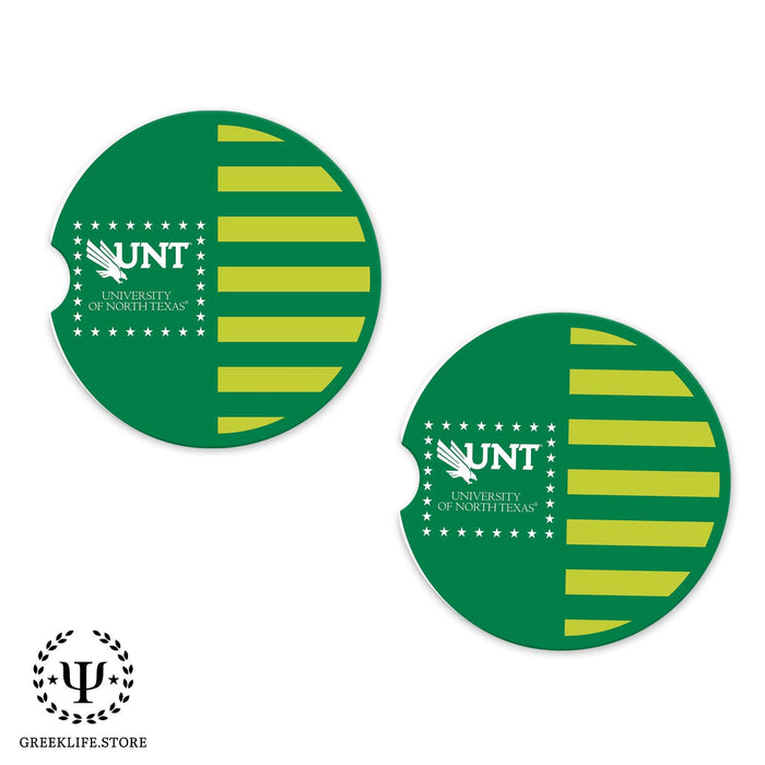University of North Texas Car Cup Holder Coaster (Set of 2) - greeklife.store