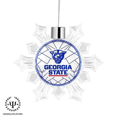 Georgia State University Christmas Ornament - Snowflake