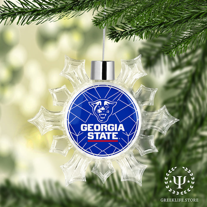 Georgia State University Christmas Ornament - Snowflake