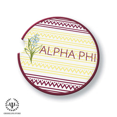 Alpha Phi Beverage coaster round (Set of 4)