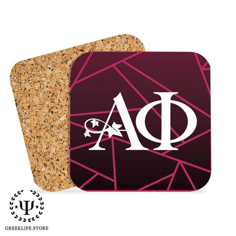 Alpha Phi Beverage Coasters Square (Set of 4)