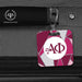 Alpha Phi Luggage Bag Tag (square) - greeklife.store