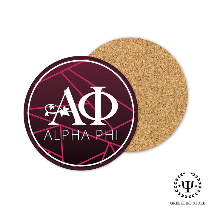 Alpha Phi Beverage coaster round (Set of 4) - greeklife.store