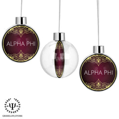 Alpha Phi Christmas Ornament - Snowflake