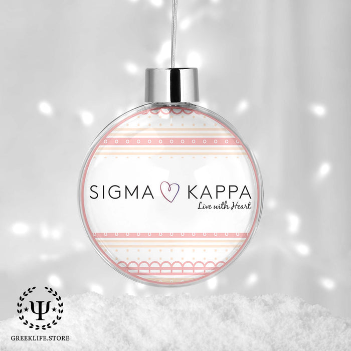 Sigma Kappa Christmas Ornament - Ball