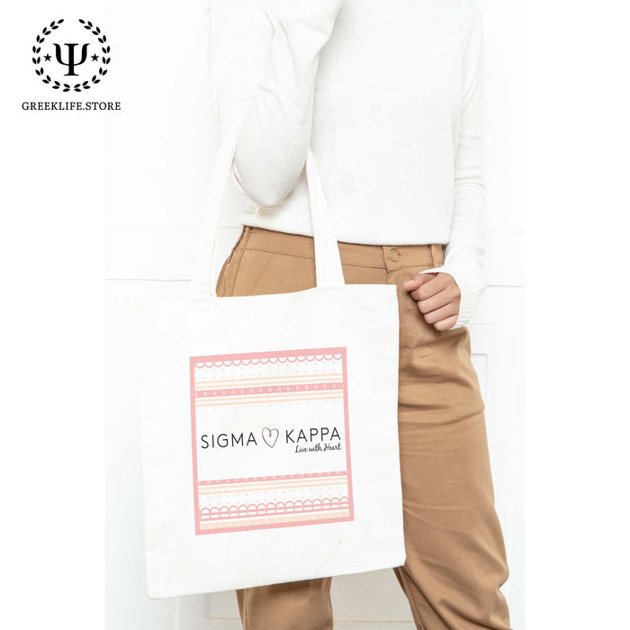 Sigma Kappa Canvas Tote Bag - greeklife.store