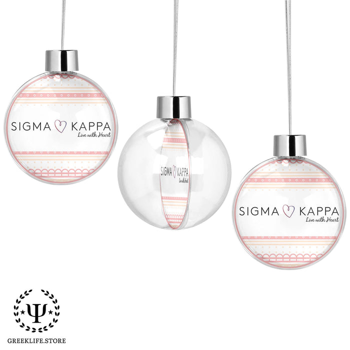 Sigma Kappa Christmas Ornament - Ball