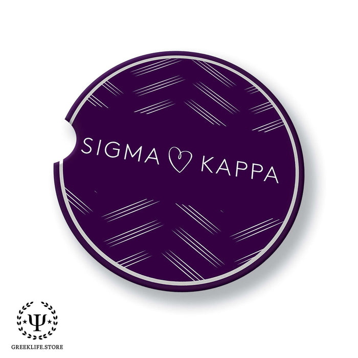 Sigma Kappa Car Cup Holder Coaster (Set of 2) - greeklife.store