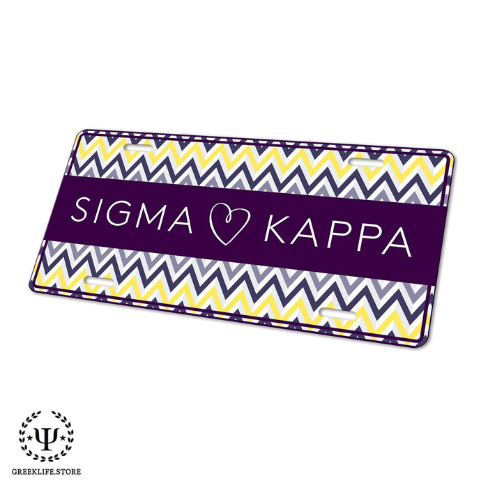 Sigma Kappa Decorative License Plate - greeklife.store