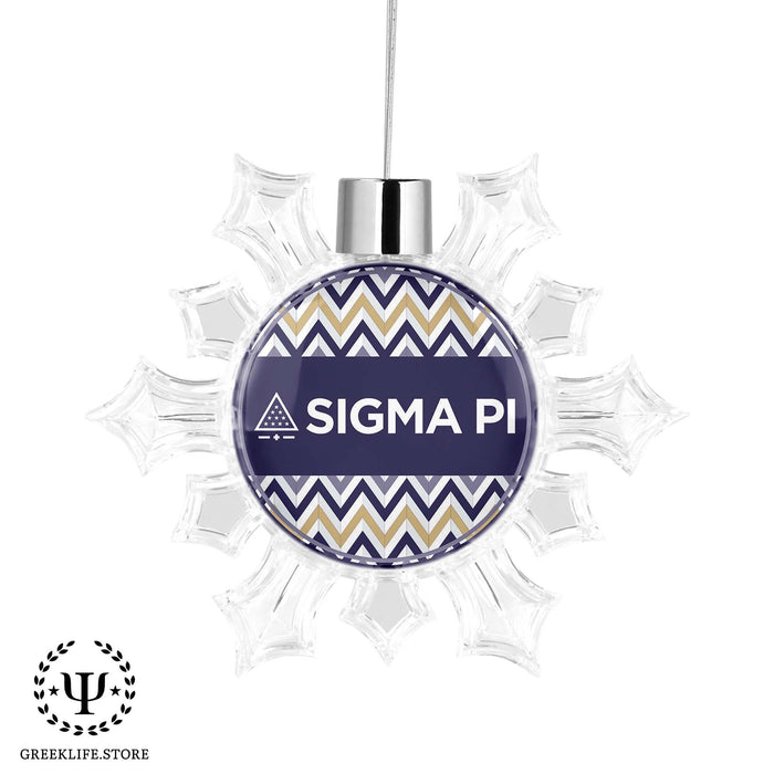 Sigma Pi Christmas Ornament - Snowflake - greeklife.store