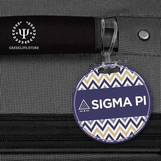 Sigma Pi Luggage Bag Tag (round) - greeklife.store