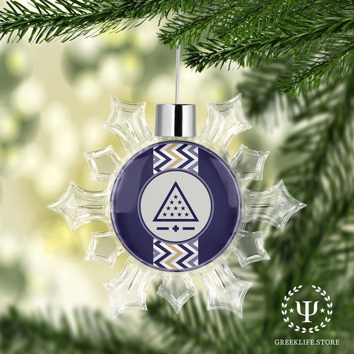Sigma Pi Christmas Ornament - Snowflake - greeklife.store