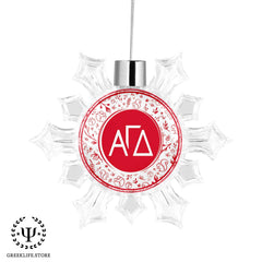 Alpha Gamma Delta Christmas Ornament - Snowflake