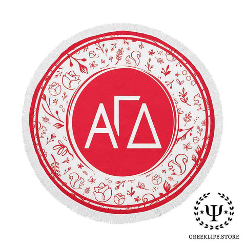 Alpha Gamma Delta Beach & Bath Towel Round (60”)