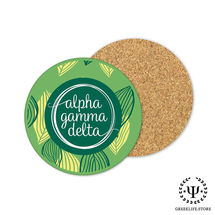 Alpha Gamma Delta Beverage coaster round (Set of 4) - greeklife.store