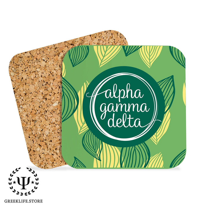 Alpha Gamma Delta Beverage Coasters Square (Set of 4) - greeklife.store