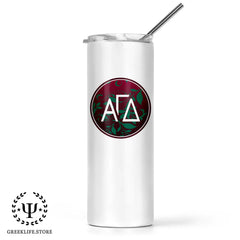 Alpha Gamma Delta Stainless Steel Skinny Tumbler 20 OZ Overall Print