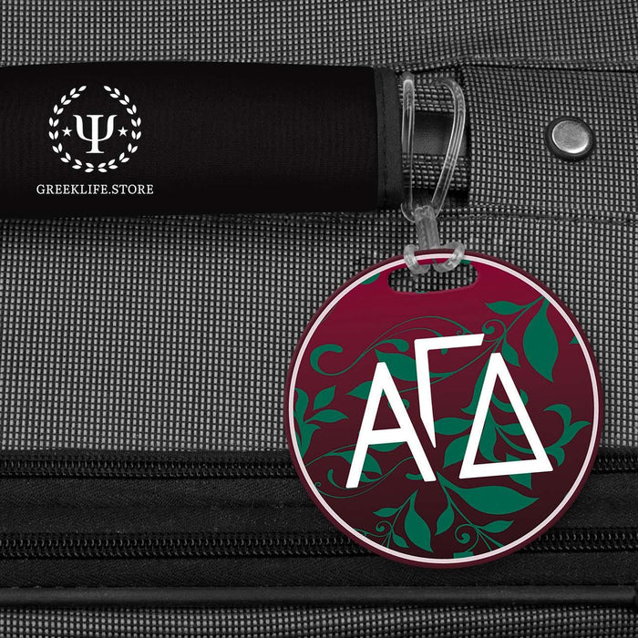 Alpha Gamma Delta Luggage Bag Tag (round) - greeklife.store