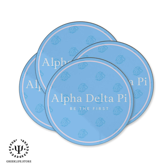 Alpha Delta Pi Beverage coaster round (Set of 4) - greeklife.store
