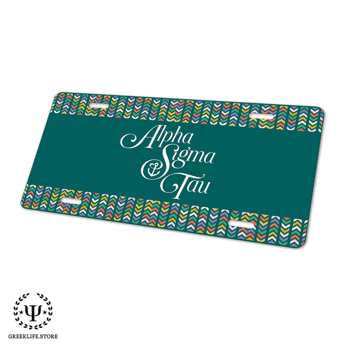 Alpha Sigma Tau Decorative License Plate - greeklife.store