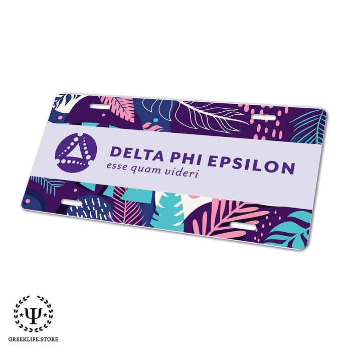 Delta Phi Epsilon Decorative License Plate - greeklife.store