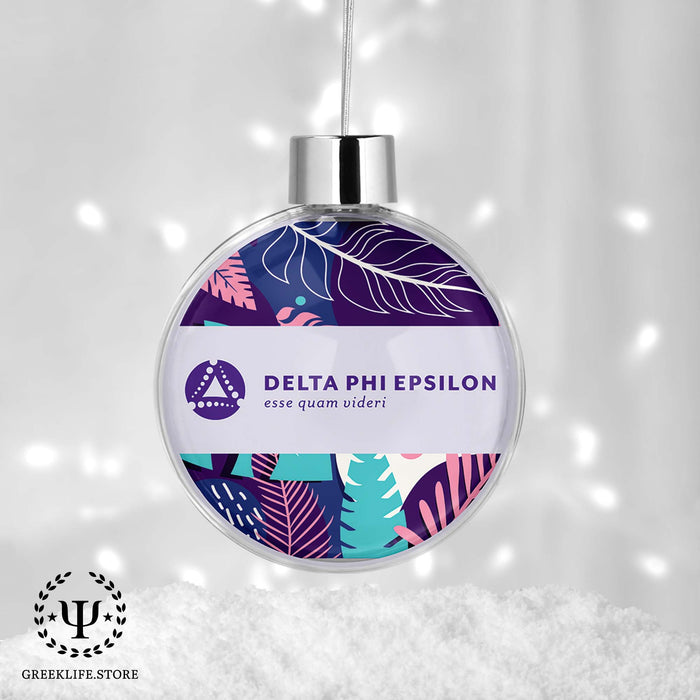 Delta Phi Epsilon Christmas Ornament - Ball