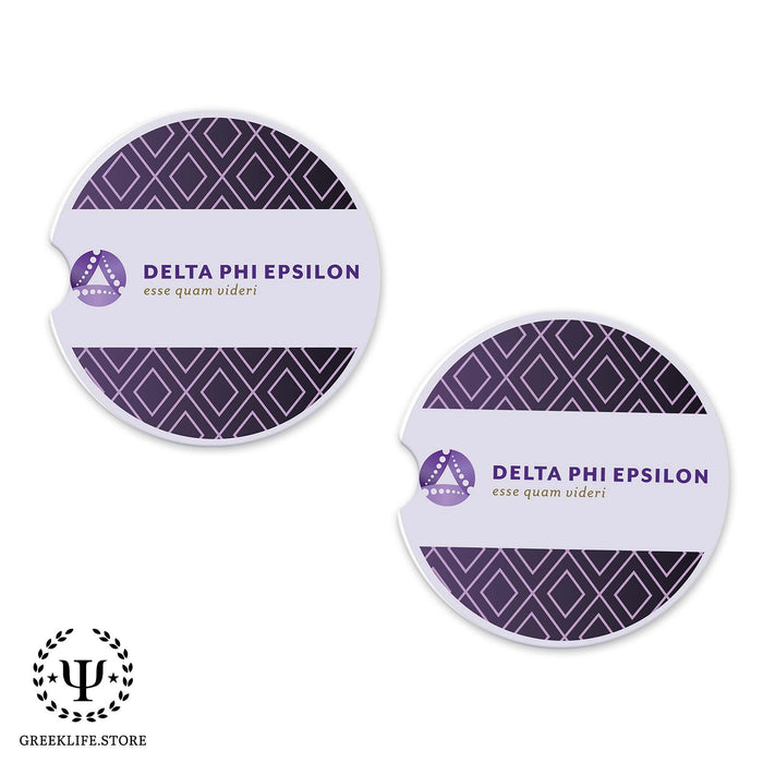 Delta Phi Epsilon Car Cup Holder Coaster (Set of 2) - greeklife.store