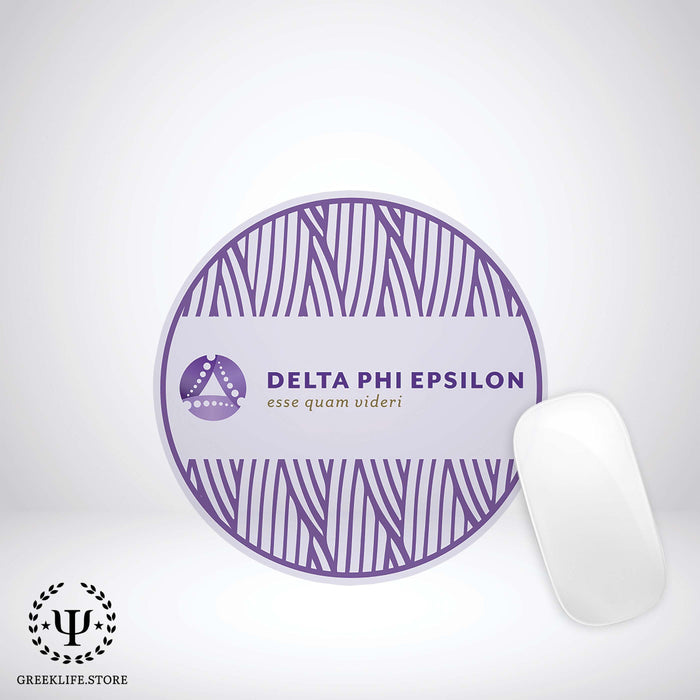 Delta Phi Epsilon Mouse Pad Round - greeklife.store