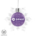 Delta Phi Epsilon Christmas Ornament - Snowflake - greeklife.store