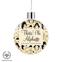 Theta Phi Alpha Christmas Ornament Flat Round